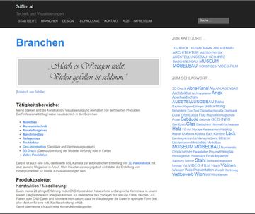 3dfilm Technik und Visualisierungen